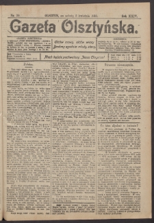 Gazeta Olsztyńska, 1910, nr 39