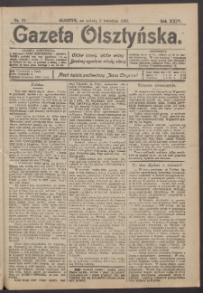 Gazeta Olsztyńska, 1910, nr 39
