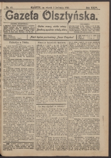 Gazeta Olsztyńska, 1910, nr 40