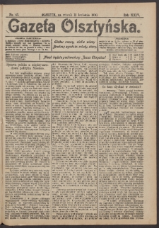 Gazeta Olsztyńska, 1910, nr 43