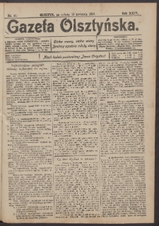 Gazeta Olsztyńska, 1910, nr 45