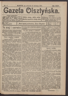 Gazeta Olsztyńska, 1910, nr 47
