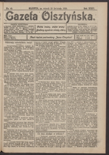 Gazeta Olsztyńska, 1910, nr 49