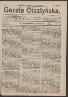 Gazeta Olsztyńska, 1910, nr 50