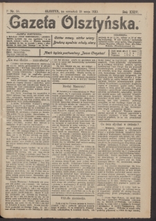 Gazeta Olsztyńska, 1910, nr 58