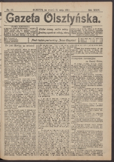 Gazeta Olsztyńska, 1910, nr 63