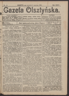 Gazeta Olsztyńska, 1910, nr 67