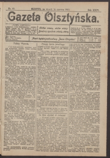 Gazeta Olsztyńska, 1910, nr 69