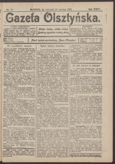 Gazeta Olsztyńska, 1910, nr 70