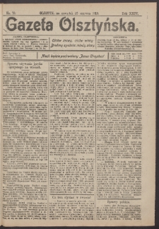Gazeta Olsztyńska, 1910, nr 73