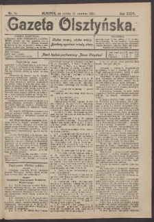 Gazeta Olsztyńska, 1910, nr 74