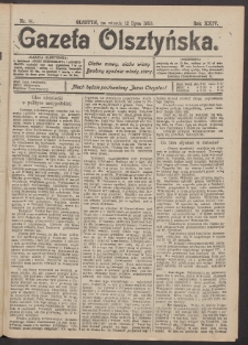 Gazeta Olsztyńska, 1910, nr 81