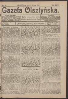 Gazeta Olsztyńska, 1910, nr 84
