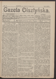 Gazeta Olsztyńska, 1910, nr 87