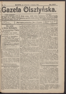 Gazeta Olsztyńska, 1910, nr 91