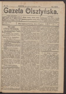 Gazeta Olsztyńska, 1910, nr 92
