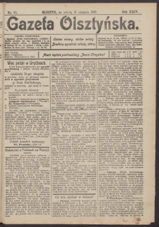 Gazeta Olsztyńska, 1910, nr 95