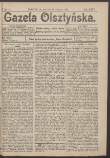 Gazeta Olsztyńska, 1910, nr 97