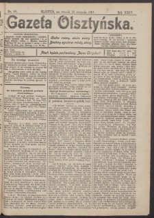 Gazeta Olsztyńska, 1910, nr 99