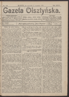 Gazeta Olsztyńska, 1910, nr 109