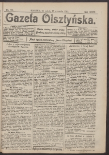 Gazeta Olsztyńska, 1910, nr 110