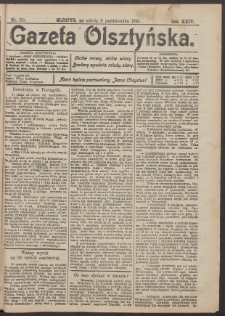 Gazeta Olsztyńska, 1910, nr 119
